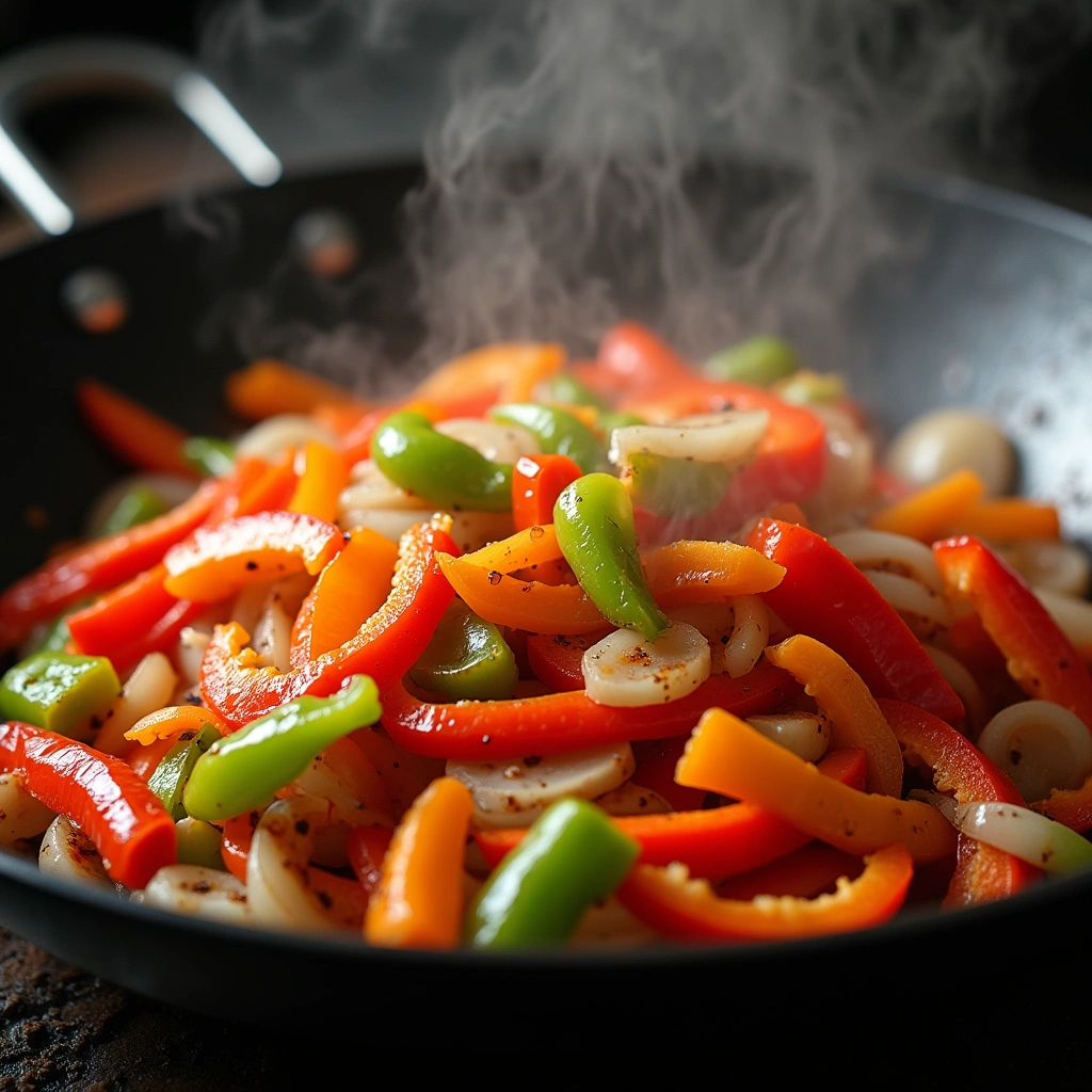 Sweet and Sour Chicken Chinese Recipe Quick and Delicious 5 Sweet and Sour Chicken Chinese Recipe Quick and Delicious - Step 5: Sauté Vegetables