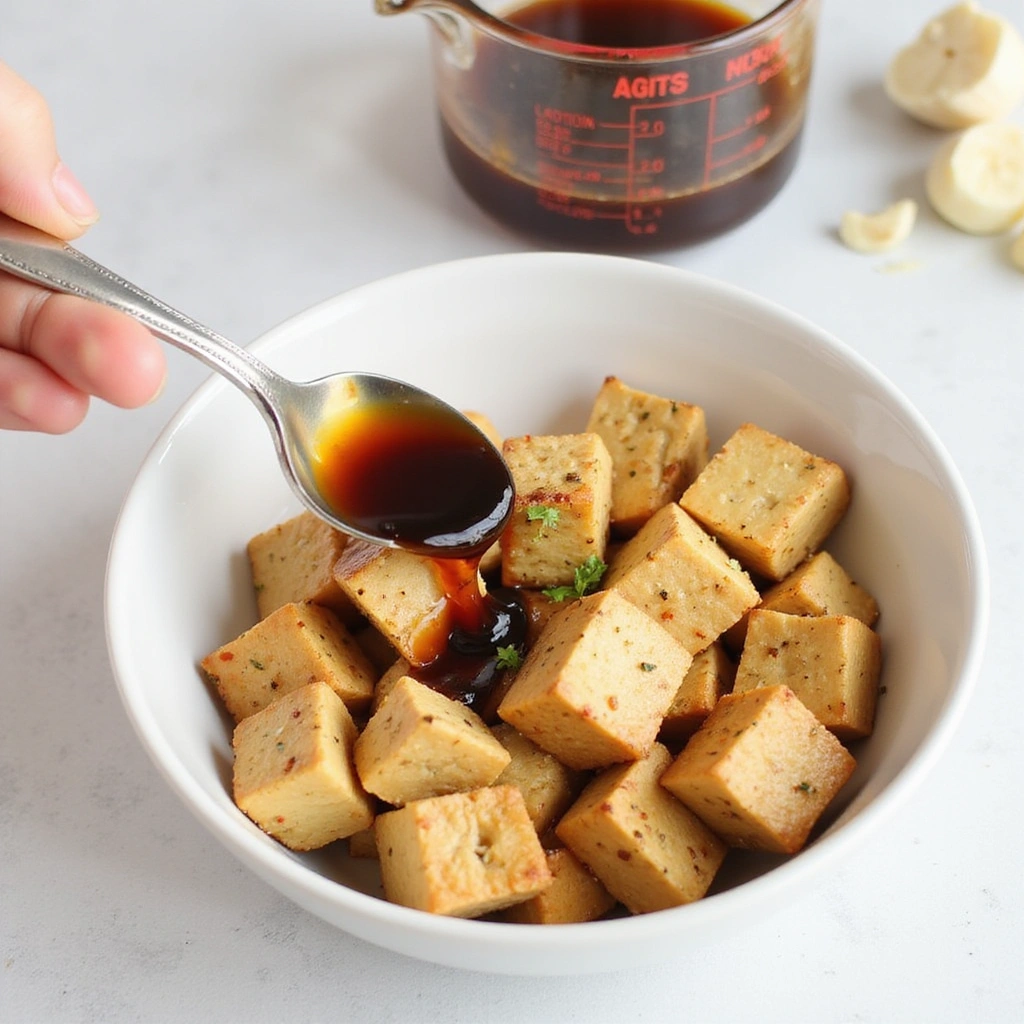 Vegan Chinese New Year Recipes Colorful Festive and Delicious - Step 2: Marinate Tofu