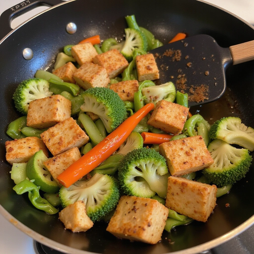 Vegan Chinese New Year Recipes Colorful Festive and Delicious - Step 4: Add Tofu