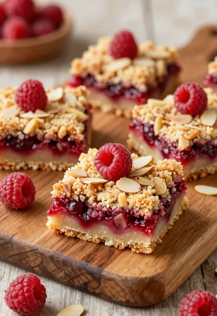 10 Easy 8x8 Dessert Recipes Perfect for Small Batches - 9. Raspberry Almond Crumb Bars 1