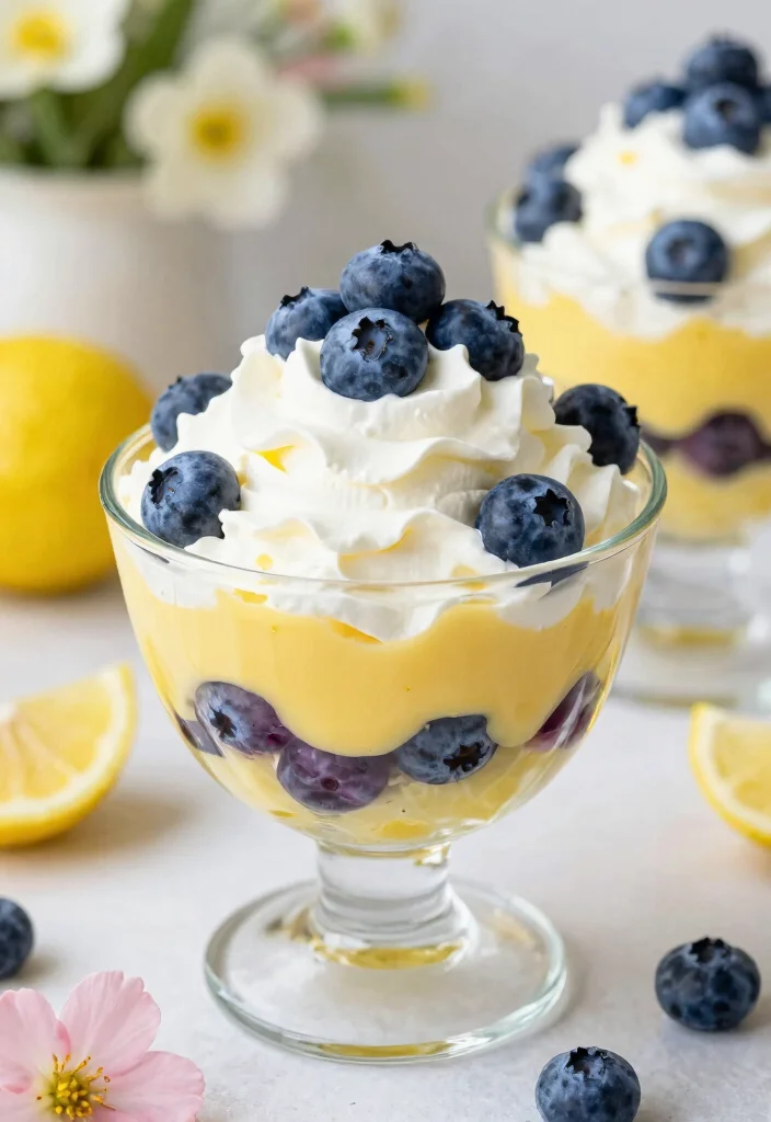 10 Hawaiian Roll Dessert Recipes for Soft Sweet Pull Aparts - 10. Hawaiian Roll Lemon Blueberry Trifle 1