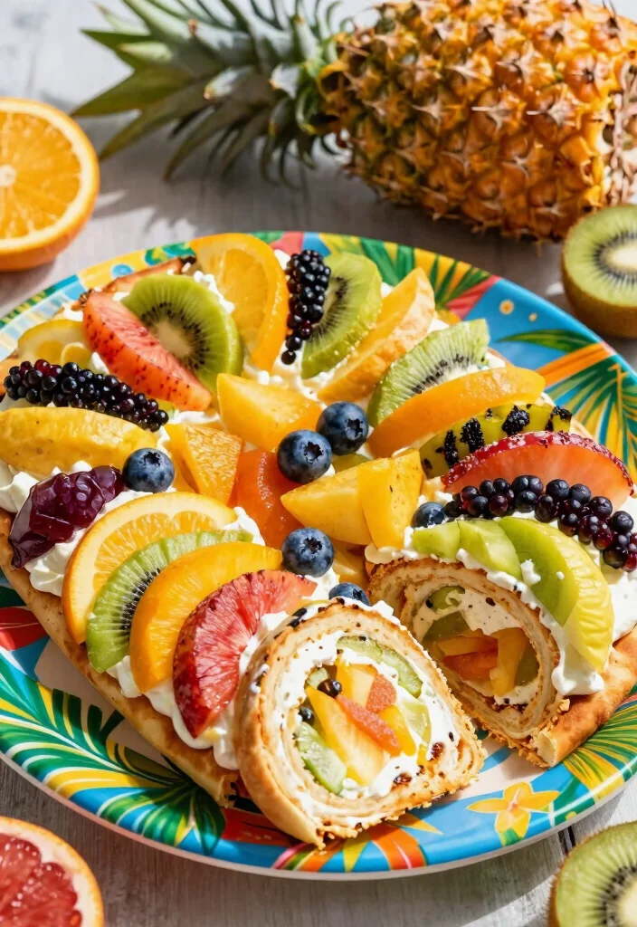 10 Hawaiian Roll Dessert Recipes for Soft Sweet Pull Aparts - 8. Hawaiian Roll Fruit Pizza 1