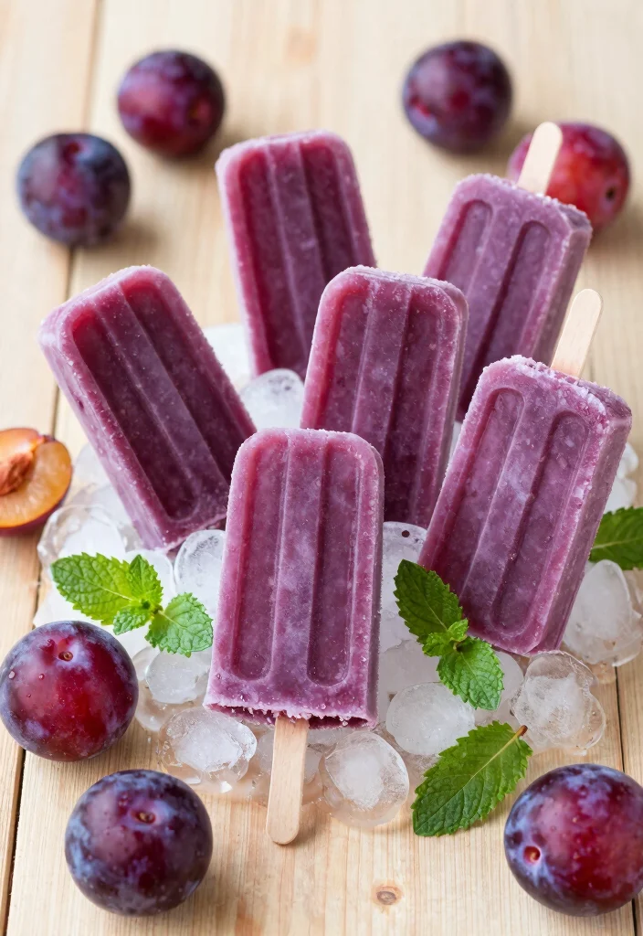 10 Healthy Plum Recipes for Light Seasonal Eating 89 10 Healthy Plum Recipes for Light Seasonal Eating - 9. Plum Popsicles 1