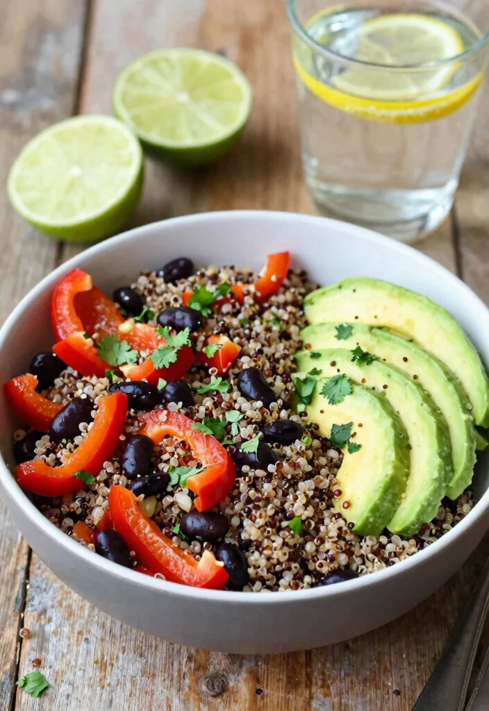 10 Healthy Recipe Videos for Easy Step by Step Cooking - 1. Quinoa & Black Bean Salad 1