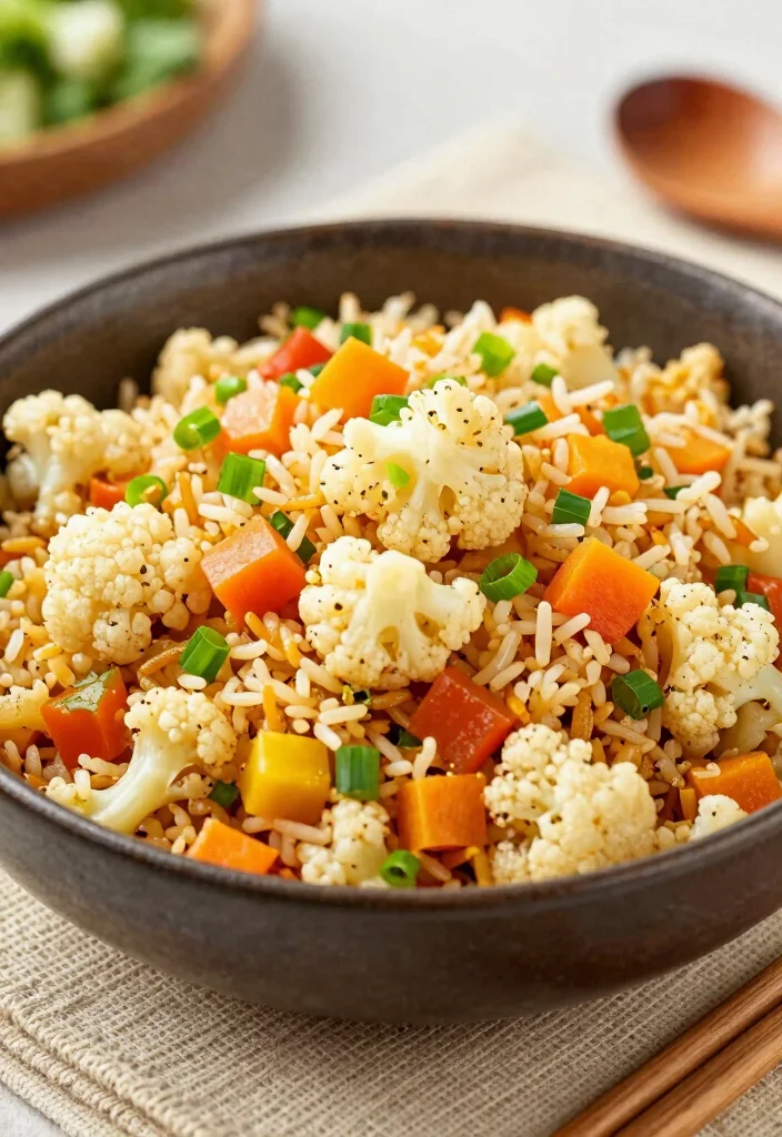 10 Healthy Recipe Videos for Easy Step by Step Cooking - 7. Cauliflower Fried Rice 1