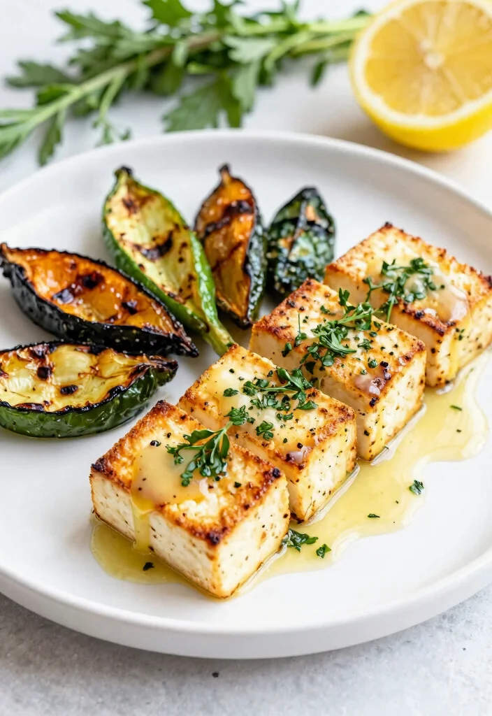 10 Healthy Recipe Videos for Easy Step by Step Cooking - 9. Lemon & Herb Grilled Tofu 1