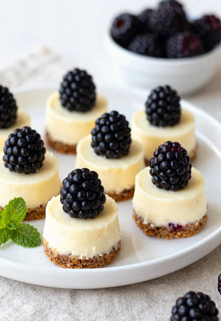 10 Keto Blackberry Recipes for Sweet Low Carb Treats - 1. Keto Blackberry Cheesecake Bites 1