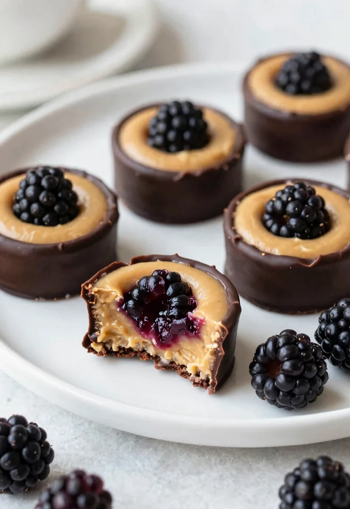 10 Keto Blackberry Recipes for Sweet Low Carb Treats - 10. Blackberry Almond Butter Cups 1