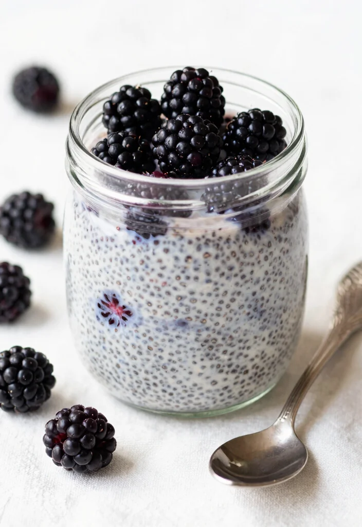 10 Keto Blackberry Recipes for Sweet Low Carb Treats - 2. Blackberry Chia Seed Pudding 1