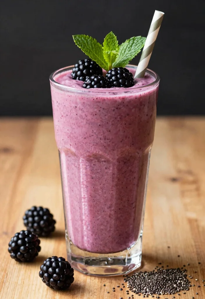 10 Keto Blackberry Recipes for Sweet Low Carb Treats - 3. Keto Blackberry Smoothie 1