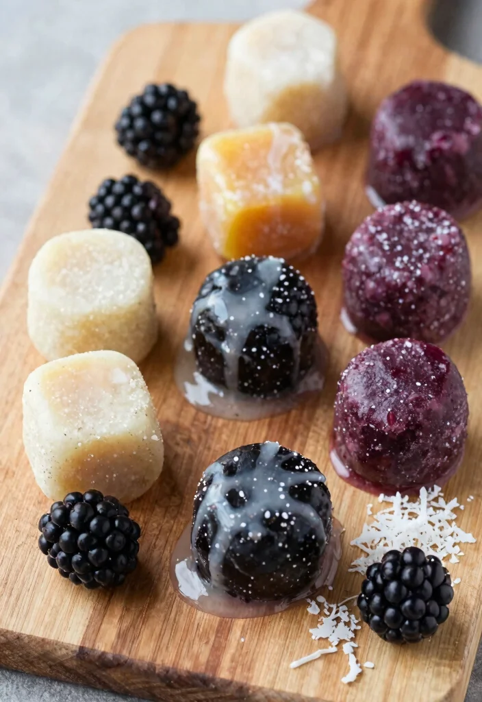 10 Keto Blackberry Recipes for Sweet Low Carb Treats - 6. Blackberry Coconut Fat Bombs 1