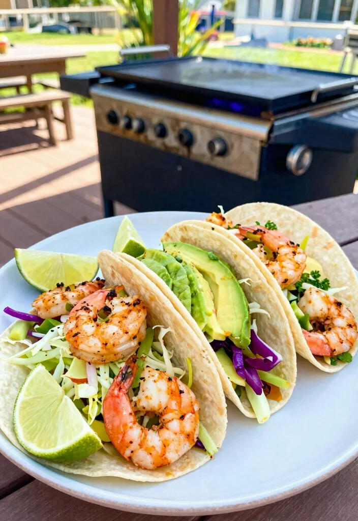 10 Keto Blackstone Recipes for Fast Outdoor Cooking 46 10 Keto Blackstone Recipes for Fast Outdoor Cooking - 5. Spicy Shrimp Tacos 1