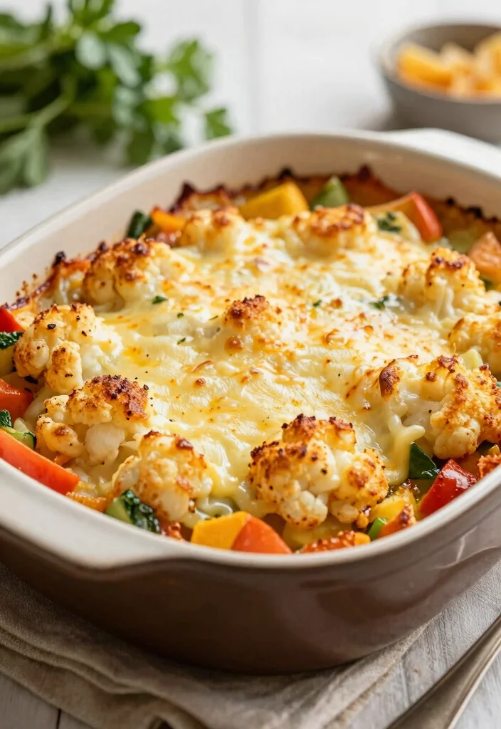 10 Keto Cauliflower Recipes for Simple Low Carb Swaps 34 10 Keto Cauliflower Recipes for Simple Low Carb Swaps - 4. Cheesy Cauliflower Casserole 1