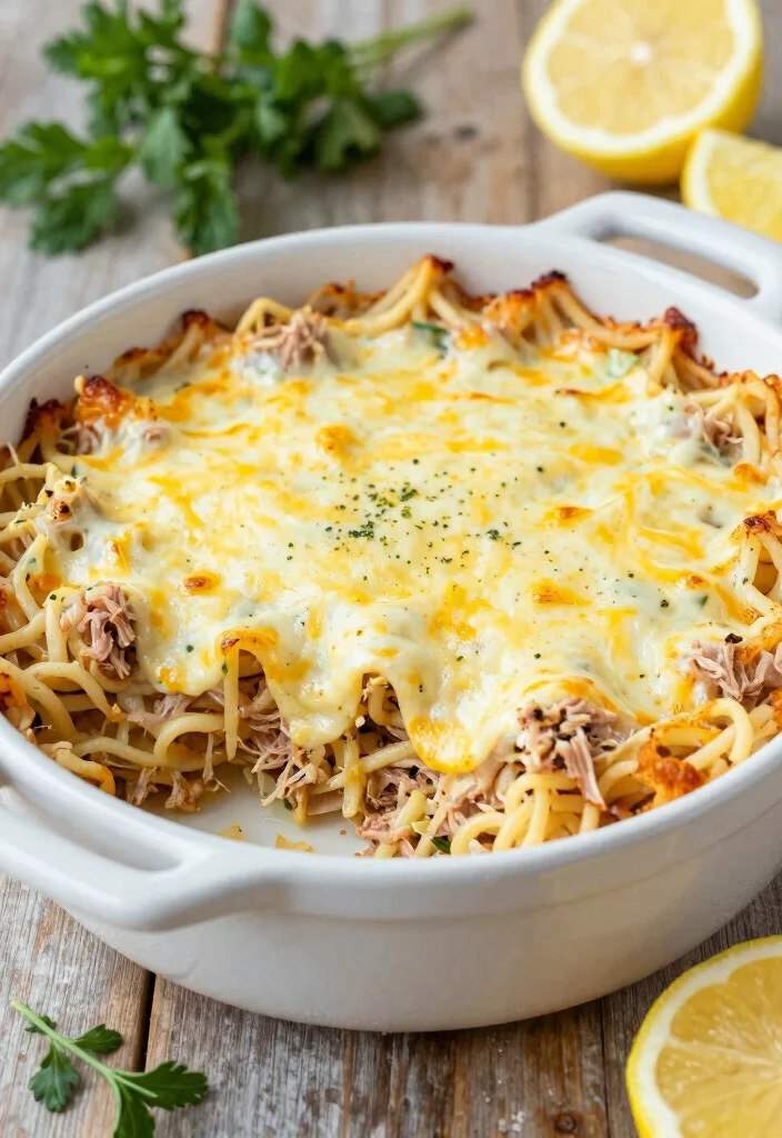 10 Keto Egg Noodle Recipes for Comfort Style Low Carb Meals - 8. Lemon Garlic Tuna Noodle Casserole 1