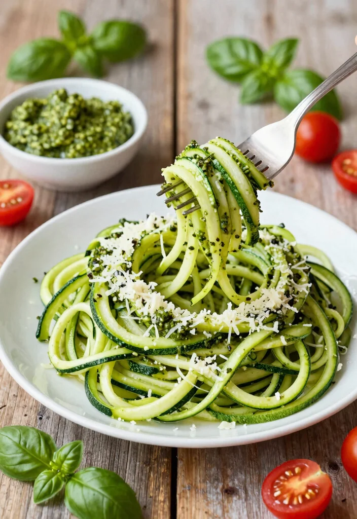 10 Keto Recipe Videos for Easy Visual Learning - 4. Zucchini Noodles with Pesto 1