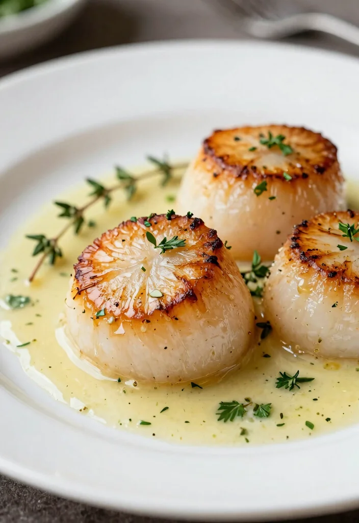 10 Keto Scallop Recipes for Elegant Low Carb Dinners - 1. Herb Butter Scallops 1