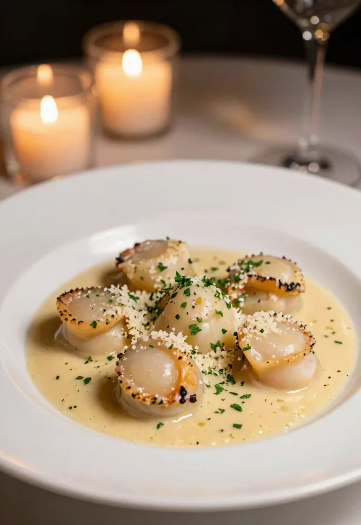 10 Keto Scallop Recipes for Elegant Low Carb Dinners - 10. Scallops with Garlic Parmesan Cream 1