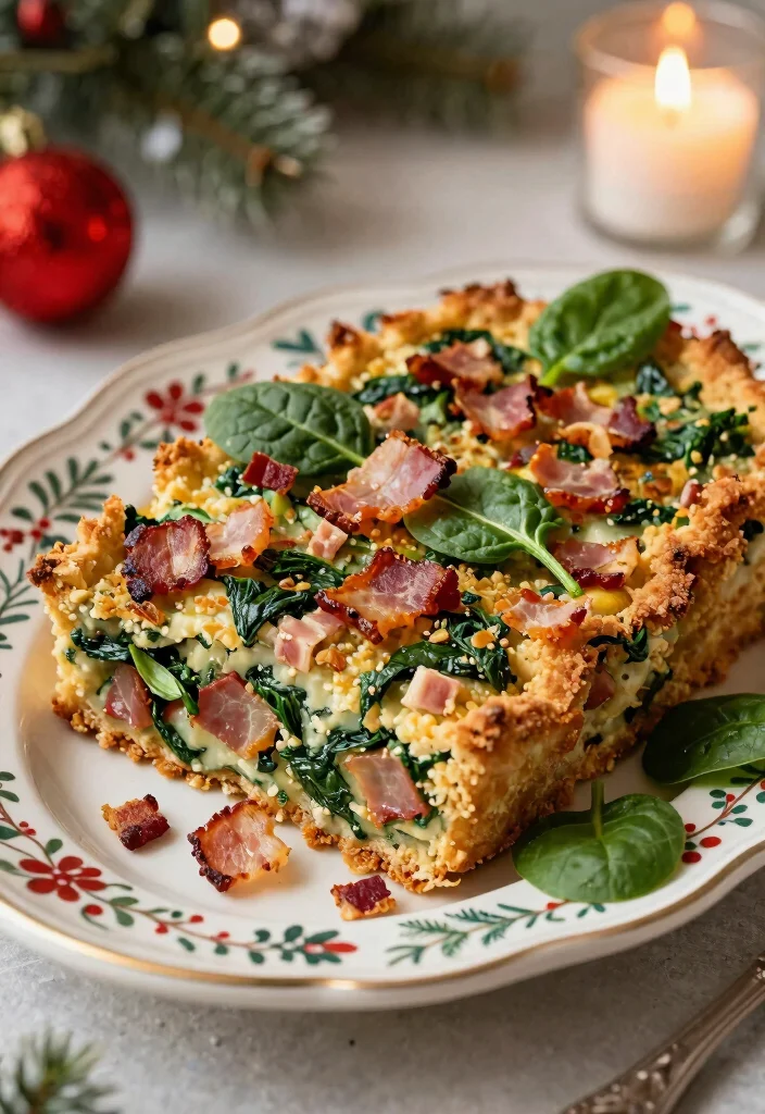 10 Keto Stuffing Recipes for a Low Carb Holiday Side - 5. Bacon and Spinach Stuffing 1