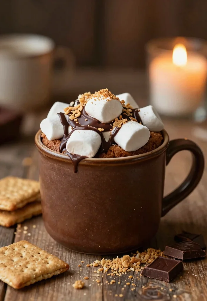 10 Microwave Dessert Recipes for Fast Sweet Fixes - 8. S'mores Mug Cake 1