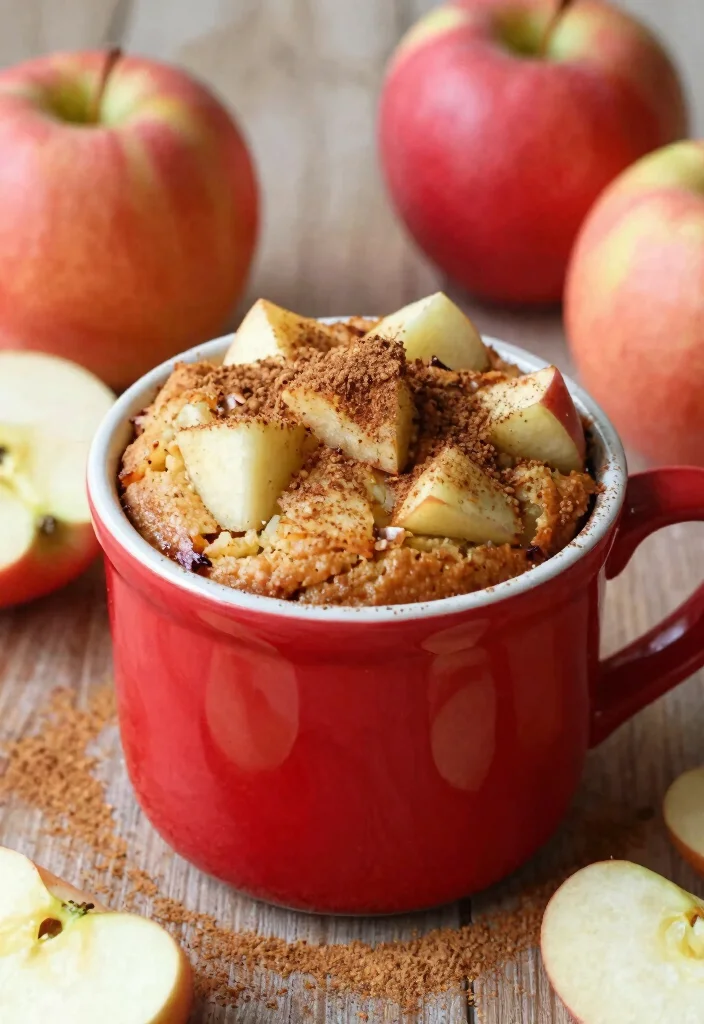 10 Microwave Dessert Recipes for Fast Sweet Fixes - 9. Apple Cinnamon Mug Cake 1