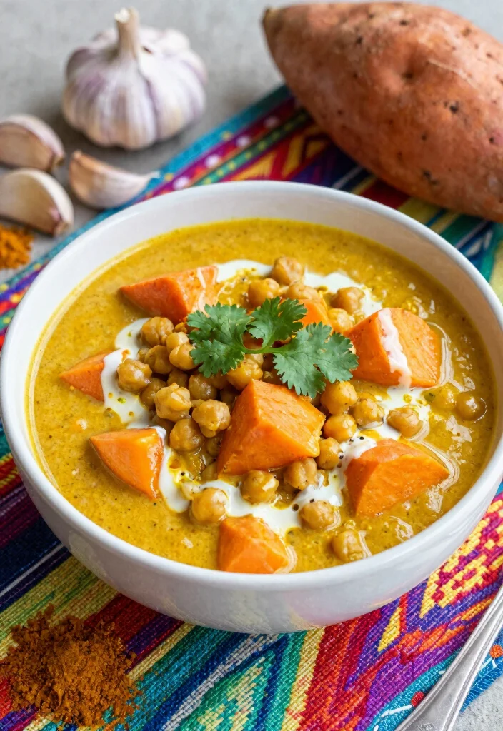 10 Soy Free Vegan Recipes for Clean Simple Meals - 2. Chickpea and Sweet Potato Curry 1