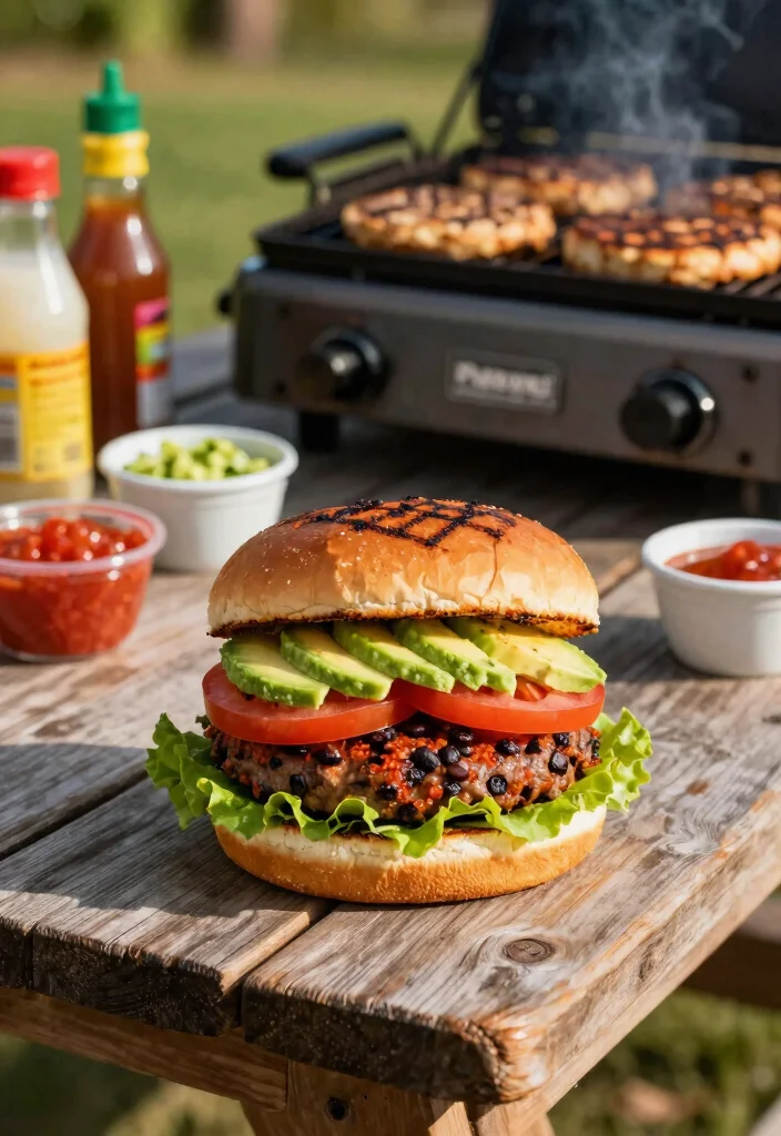 10 Vegan Blackstone Recipes for Easy Outdoor Cooking 23 10 Vegan Blackstone Recipes for Easy Outdoor Cooking - 3. Spicy Black Bean Burgers 1