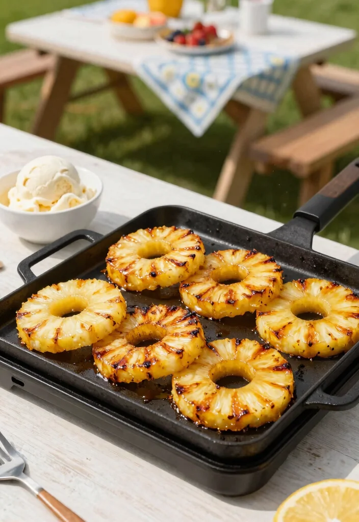 10 Vegan Blackstone Recipes for Easy Outdoor Cooking 45 10 Vegan Blackstone Recipes for Easy Outdoor Cooking - 5. Sweet and Savory Grilled Pineapple 1