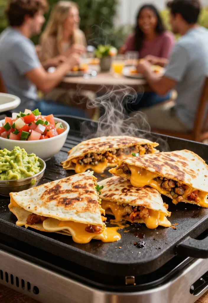 10 Vegan Blackstone Recipes for Easy Outdoor Cooking 78 10 Vegan Blackstone Recipes for Easy Outdoor Cooking - 8. Cheesy Vegan Quesadillas 1