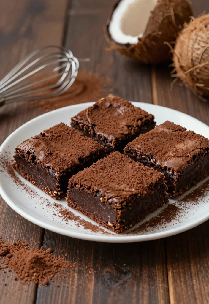 10 Vegan Coconut Flour Recipes for Gluten Free Baking - 3. Coconut Flour Brownies 1