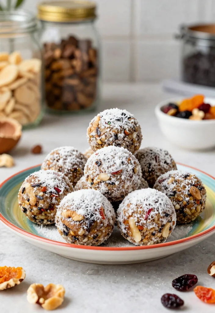 10 Vegan Coconut Flour Recipes for Gluten Free Baking - 6. Coconut Flour Energy Balls 1