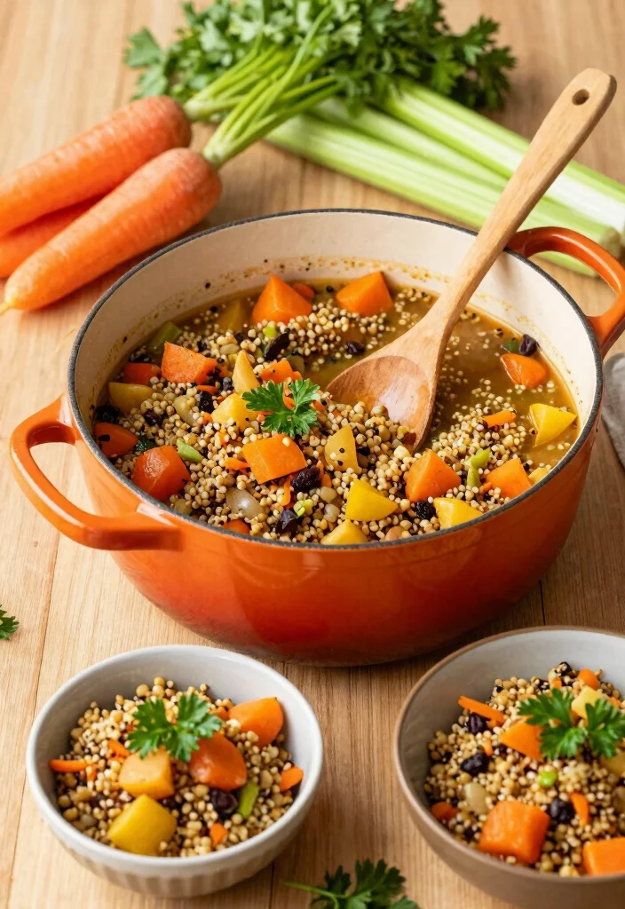 10 Vegan Dutch Oven Recipes for Hearty Plant Based Cooking - 1. Hearty Vegetable and Quinoa Stew 1