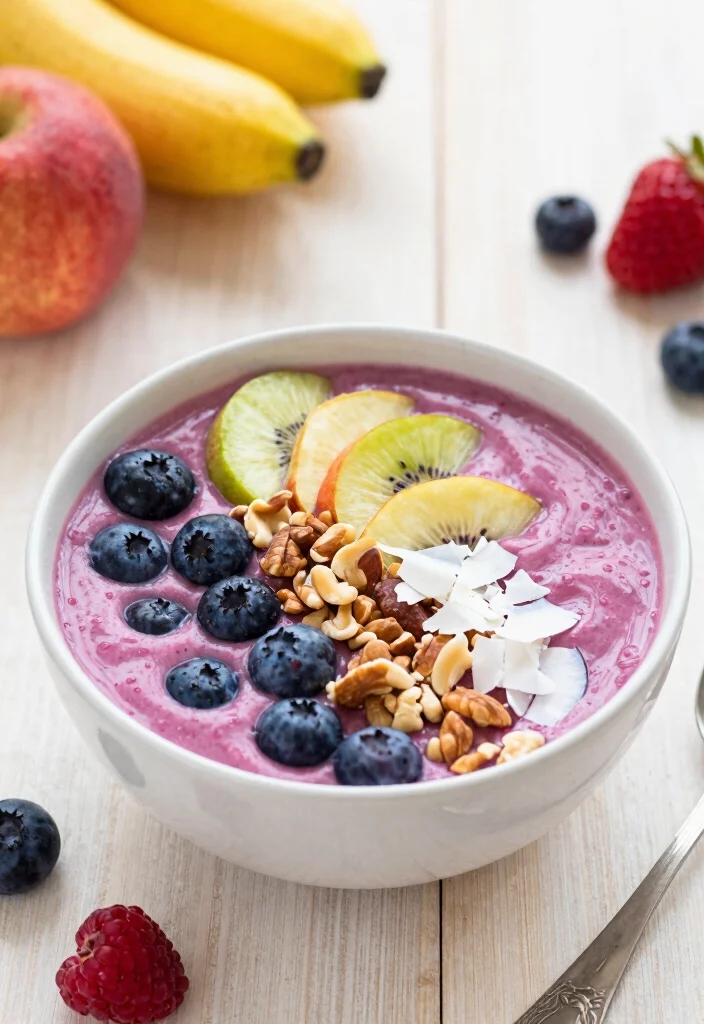 10 Vegan Paleo Recipes for Clean Plant-Based Eating - 9. Berry Smoothie Bowl 1