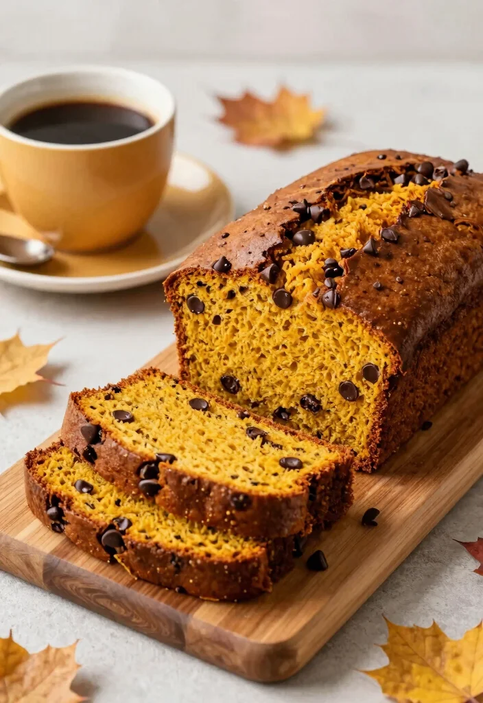 12 Autumn Dessert Recipes for Cozy Seasonal Baking - 6. Chocolate Chip Pumpkin Bread 1