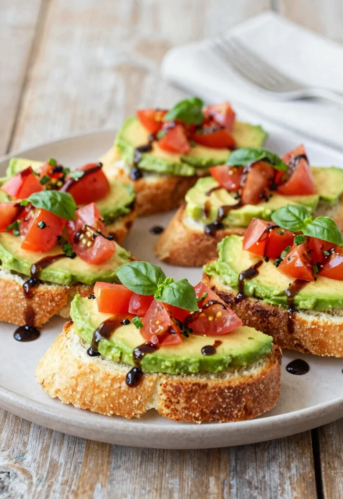 12 Avocado Dinner Recipes for Creamy Savory Dishes 45 12 Avocado Dinner Recipes for Creamy Savory Dishes - 5. Avocado and Tomato Bruschetta 1