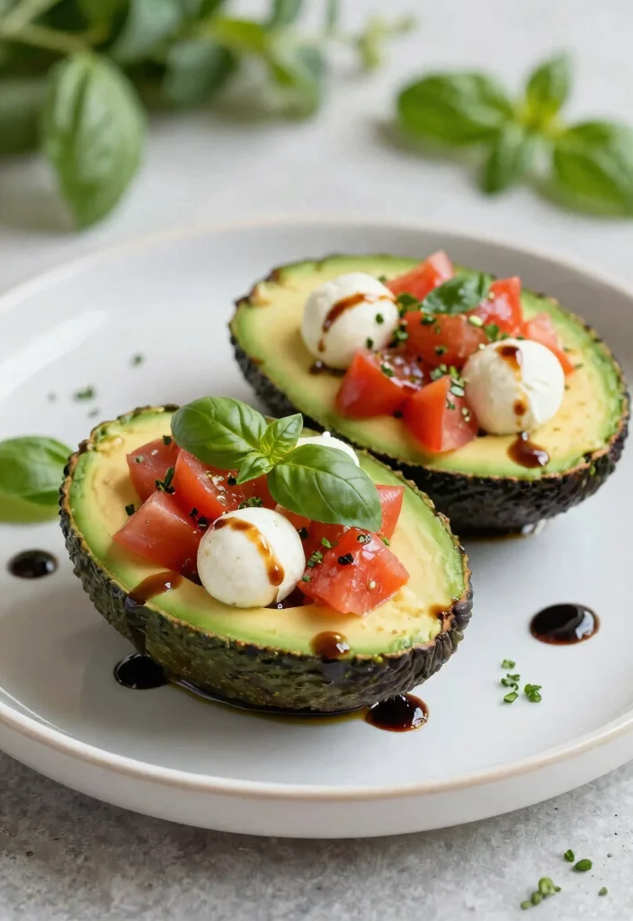 12 Fresh Dinner Recipes with Light Seasonal Ingredients 34 12 Fresh Dinner Recipes with Light Seasonal Ingredients - 4. Caprese Stuffed Avocados 1