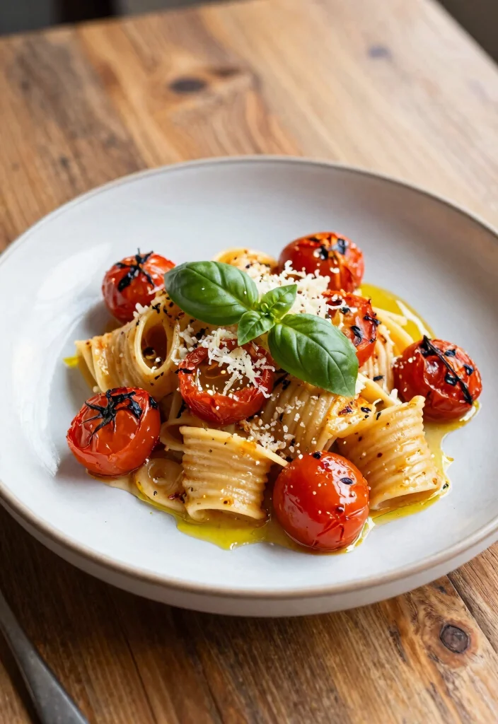 12 Fresh Dinner Recipes with Light Seasonal Ingredients 89 12 Fresh Dinner Recipes with Light Seasonal Ingredients - 9. Roasted Tomato and Basil Pasta 1