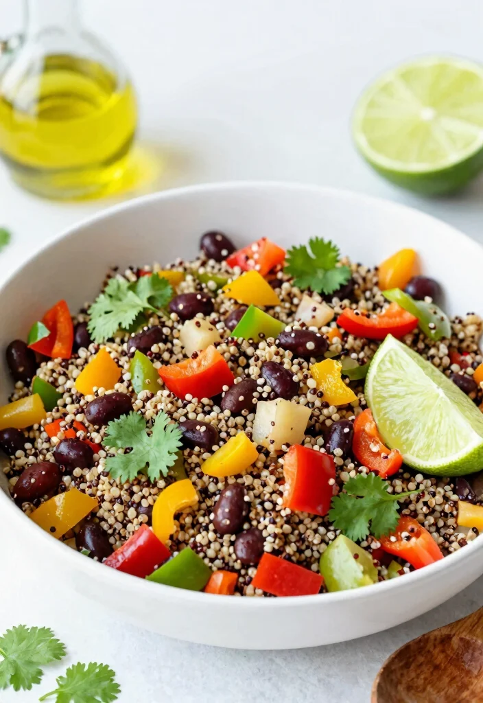 12 Healthy Lunch Recipes for Simple Balanced Eating - 1. Quinoa & Black Bean Salad 1