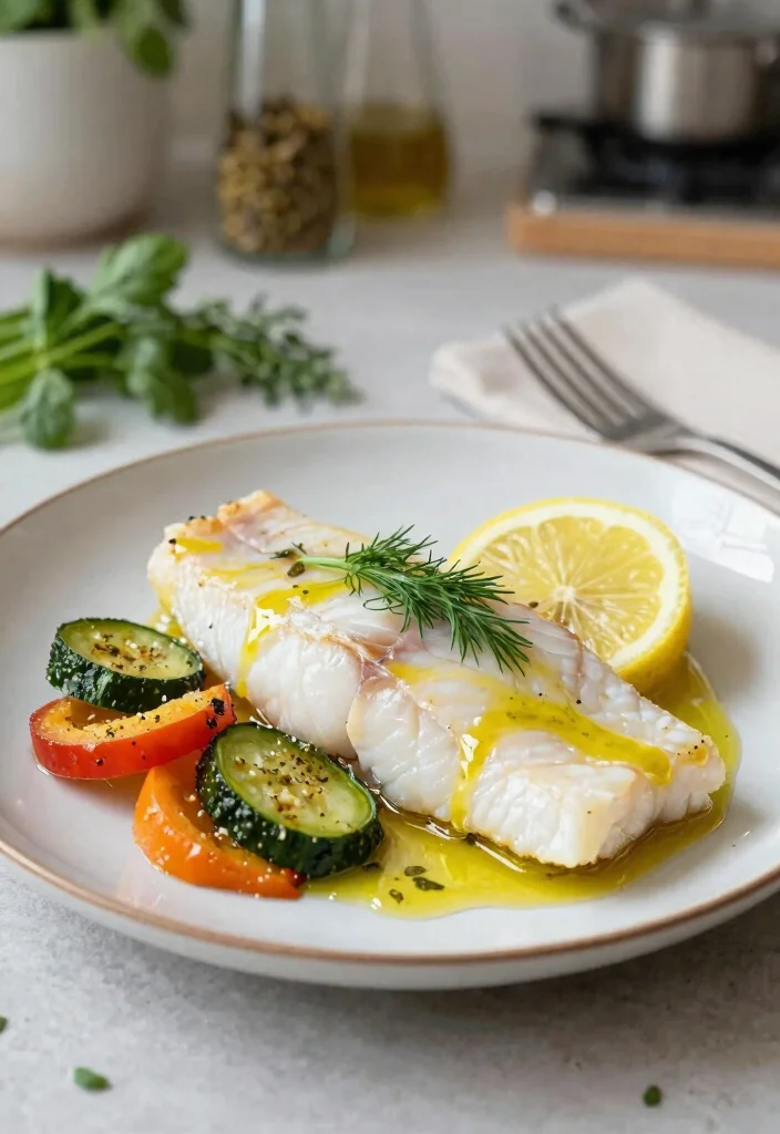 12 Healthy Pescatarian Recipes for Light Protein Rich Meals 34 12 Healthy Pescatarian Recipes for Light Protein Rich Meals - 4. Baked Cod with Lemon and Dill 1