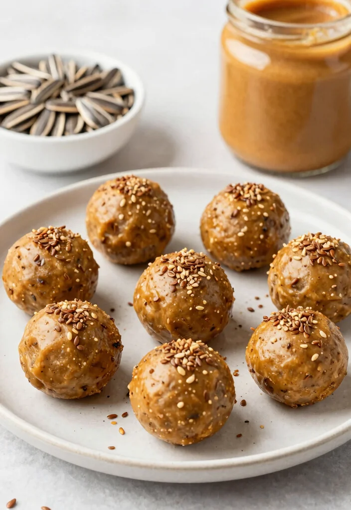 12 Healthy Protein Ball Recipes for Quick Energy Snacks - 10. Sunflower Seed Butter Balls 1