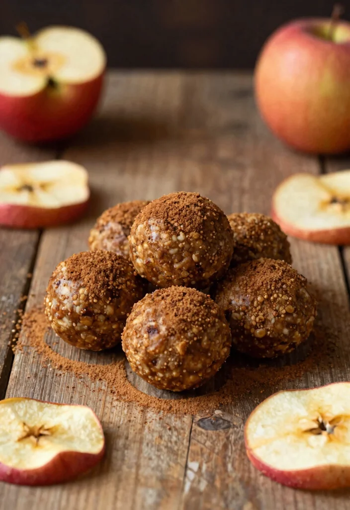 12 Healthy Protein Ball Recipes for Quick Energy Snacks - 12. Apple Cinnamon Protein Balls 1