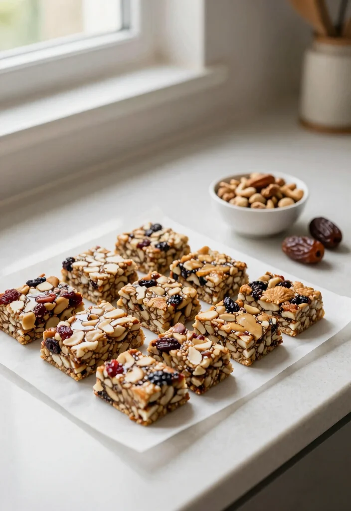 12 Healthy Snack Recipes for Easy Everyday Fuel 122 12 Healthy Snack Recipes for Easy Everyday Fuel - 12. Fruit and Nut Energy Bars 1