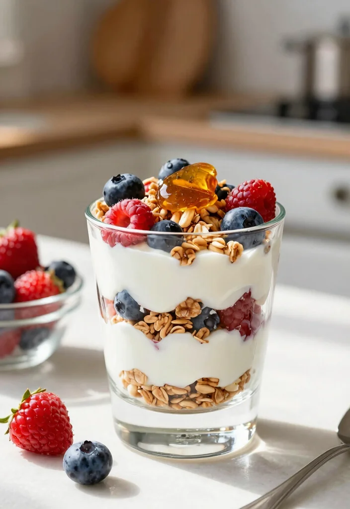 12 Healthy Snack Recipes for Easy Everyday Fuel 34 12 Healthy Snack Recipes for Easy Everyday Fuel - 4. Greek Yogurt Parfaits 1