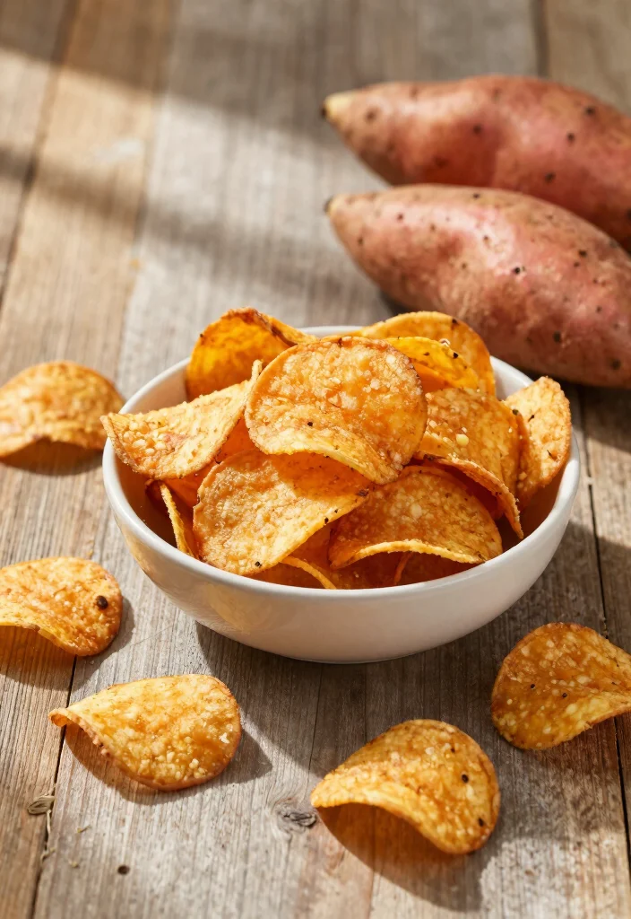 12 Healthy Snack Recipes for Easy Everyday Fuel 78 12 Healthy Snack Recipes for Easy Everyday Fuel - 8. Sweet Potato Chips 1