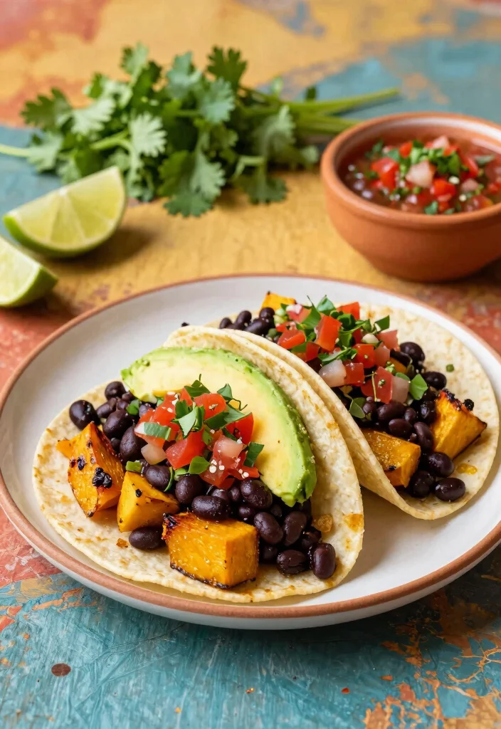 12 Healthy Squash Recipes for Light Comfort Dishes 67 12 Healthy Squash Recipes for Light Comfort Dishes - 7. Squash and Black Bean Tacos 1
