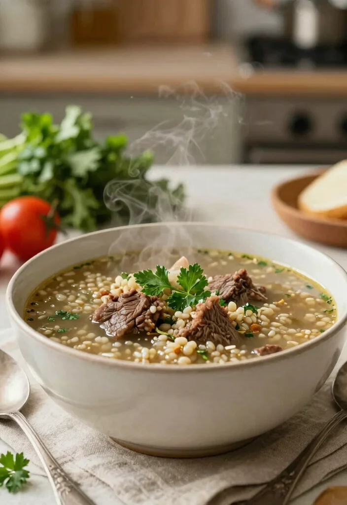 12 Heart Healthy Crockpot Recipes for Easy Nutritious Meals - 5. Hearty Beef and Barley Soup 1