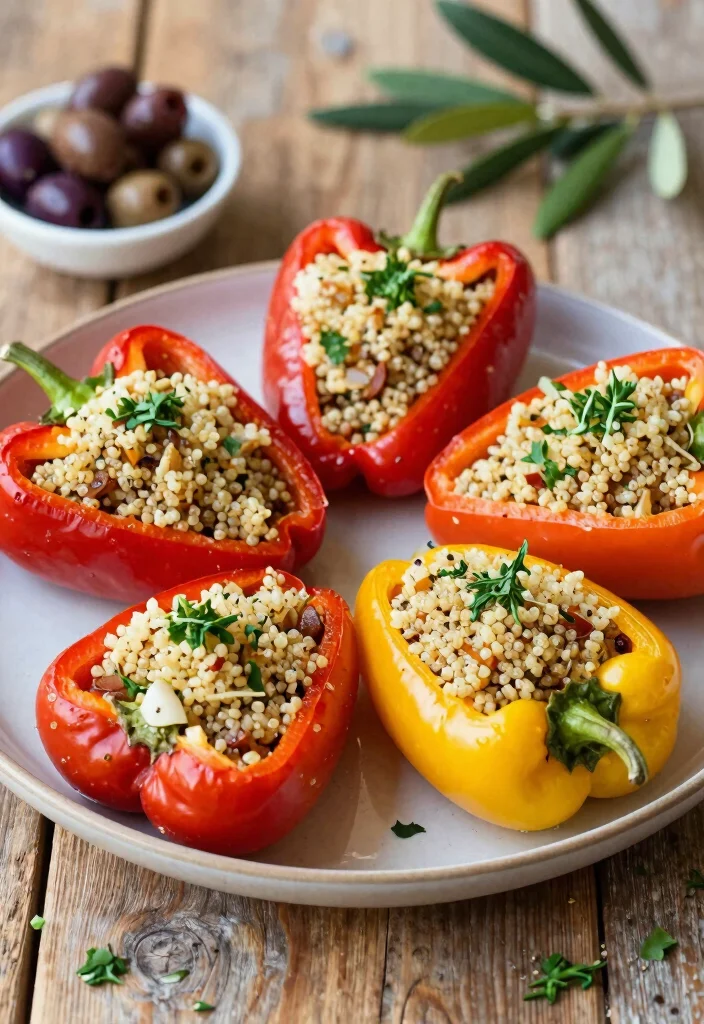 12 Heart Healthy Crockpot Recipes for Easy Nutritious Meals - 7. Mediterranean Stuffed Peppers 1