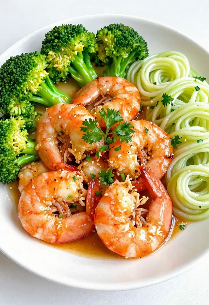 12 High Protein Low Carb Dinner Recipes for Filling Meals - 1. Spicy Garlic Butter Shrimp 1