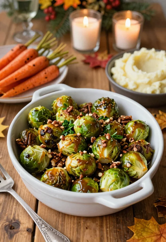 12 Holiday Dinner Recipes for Special Gatherings 12 12 Holiday Dinner Recipes for Special Gatherings - 2. Maple-Glazed Brussels Sprouts 1