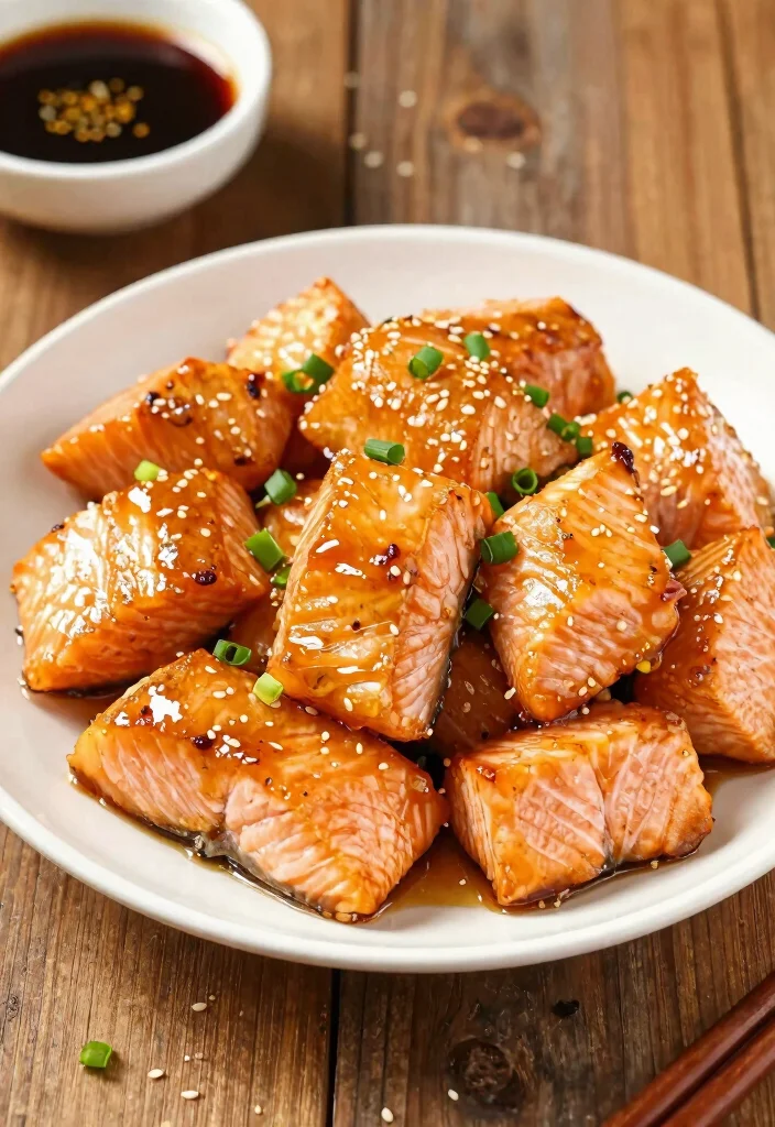 12 Keto Salmon Recipes for Easy Omega Rich Dinners 23 12 Keto Salmon Recipes for Easy Omega Rich Dinners - 3. Honey Garlic Salmon Bites 1