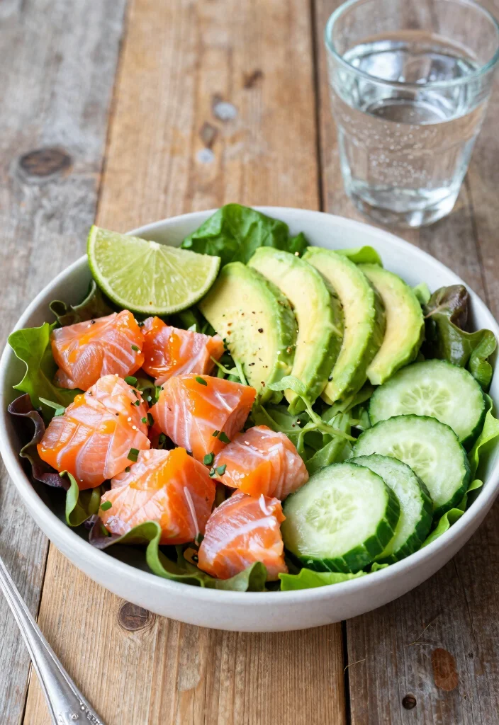 12 Keto Salmon Recipes for Easy Omega Rich Dinners 45 12 Keto Salmon Recipes for Easy Omega Rich Dinners - 5. Salmon Avocado Salad 1